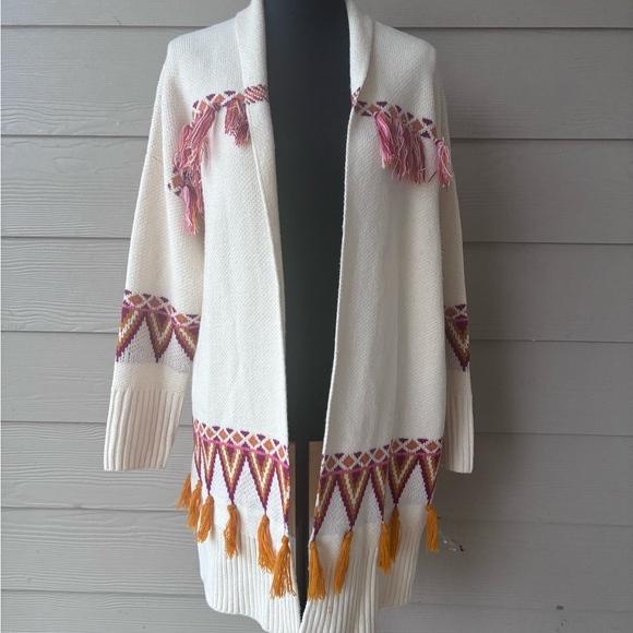 Matilda Jane Women's Gingersnap Open Cream Cardigan, Size S - Picture 2 of 9